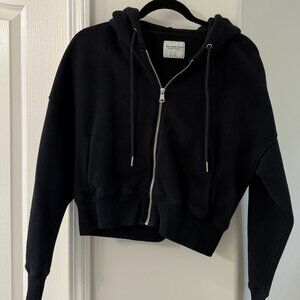 Abercrombie & Fitch Cropped Black Jacket